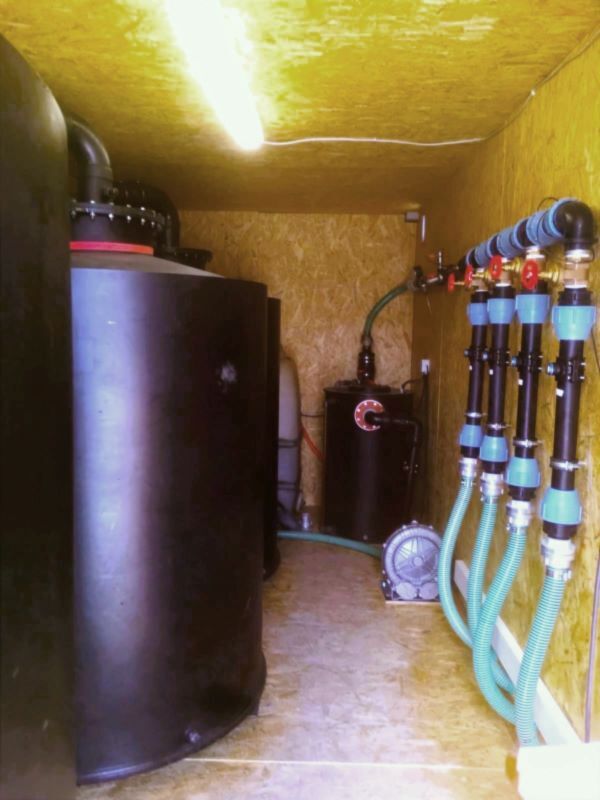 Container Bodenluftabsaugung